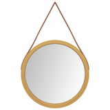 Vidaxl Wall mirror with tire Ø 35 cm Gold colored