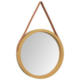 Vidaxl Wall mirror with tire Ø 35 cm Gold colored