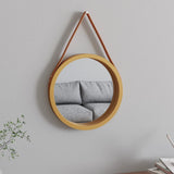 Vidaxl Wall mirror with tire Ø 35 cm Gold colored