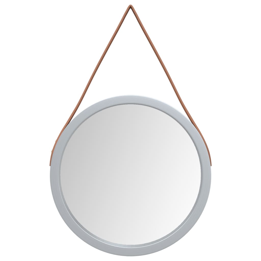 Vidaxl Wall Mirror s pneumatikou Ø 35 cm stříbrné barvy