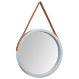 Vidaxl Wall Mirror s pneumatikou Ø 35 cm stříbrné barvy