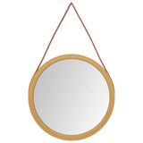 Vidaxl Wall mirror with tire Ø 45 cm Gold colored