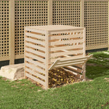 Vidaxl Compost bac 82.5x82.5x99.5 cm Pine solide