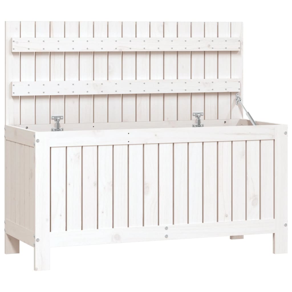 Vidaxl tuinbox 108x42,5x54 cm massief grenenhout wit