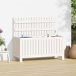 Vidaxl tuinbox 108x42,5x54 cm massief grenenhout wit