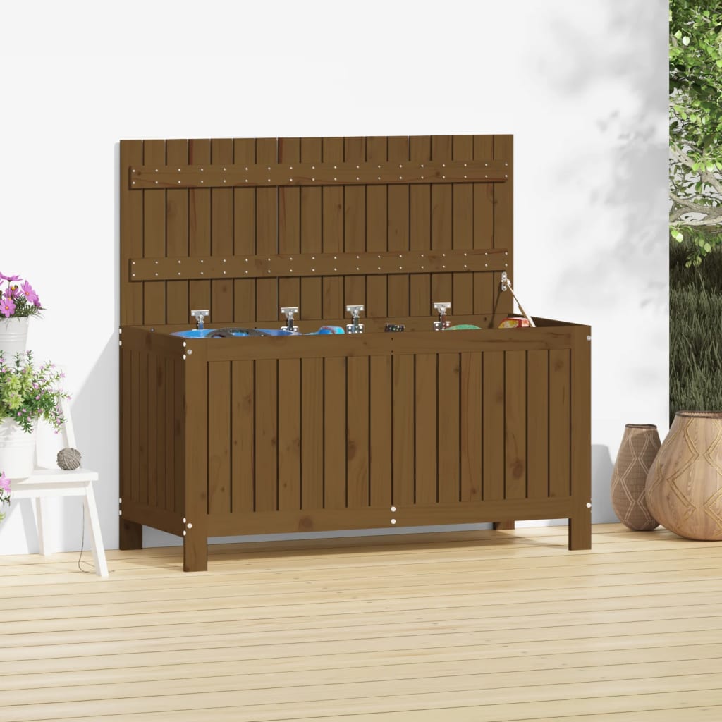 Vidaxl tuinbox 115x49x60 cm massief grenenhout honingbruin