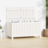 Vidaxl tuinbox 121x55x64 cm massief grenenhout wit