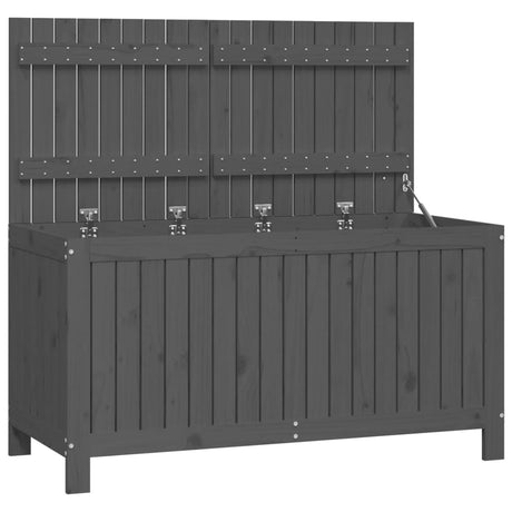 Vidaxl tuinbox 121x55x64 cm massief grenenhout grijs