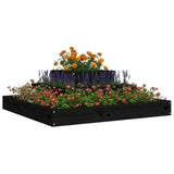 VIDAXL -Planungsbox 80x80x27 cm Festkiefer schwarz