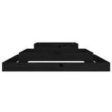 Vidaxl plantenbak 110x110x27 cm massief grenenhout zwart