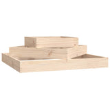 Vidaxl plantenbak 83x83x27 cm massief grenenhout