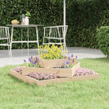 Vidaxl plantenbak 83x83x27 cm massief grenenhout