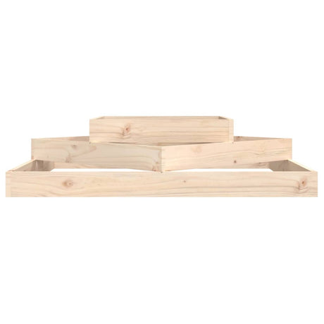 Vidaxl plantenbak 112x112x27 cm massief grenenhout
