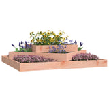 Vidaxl plantenbak 112x112x27 cm massief douglashout