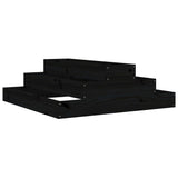 Vidaxl Planning Box 80x80x27 cm Solid Pine Black