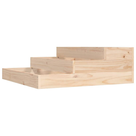 Vidaxl plantenbak 78x78x27 cm massief grenenhout