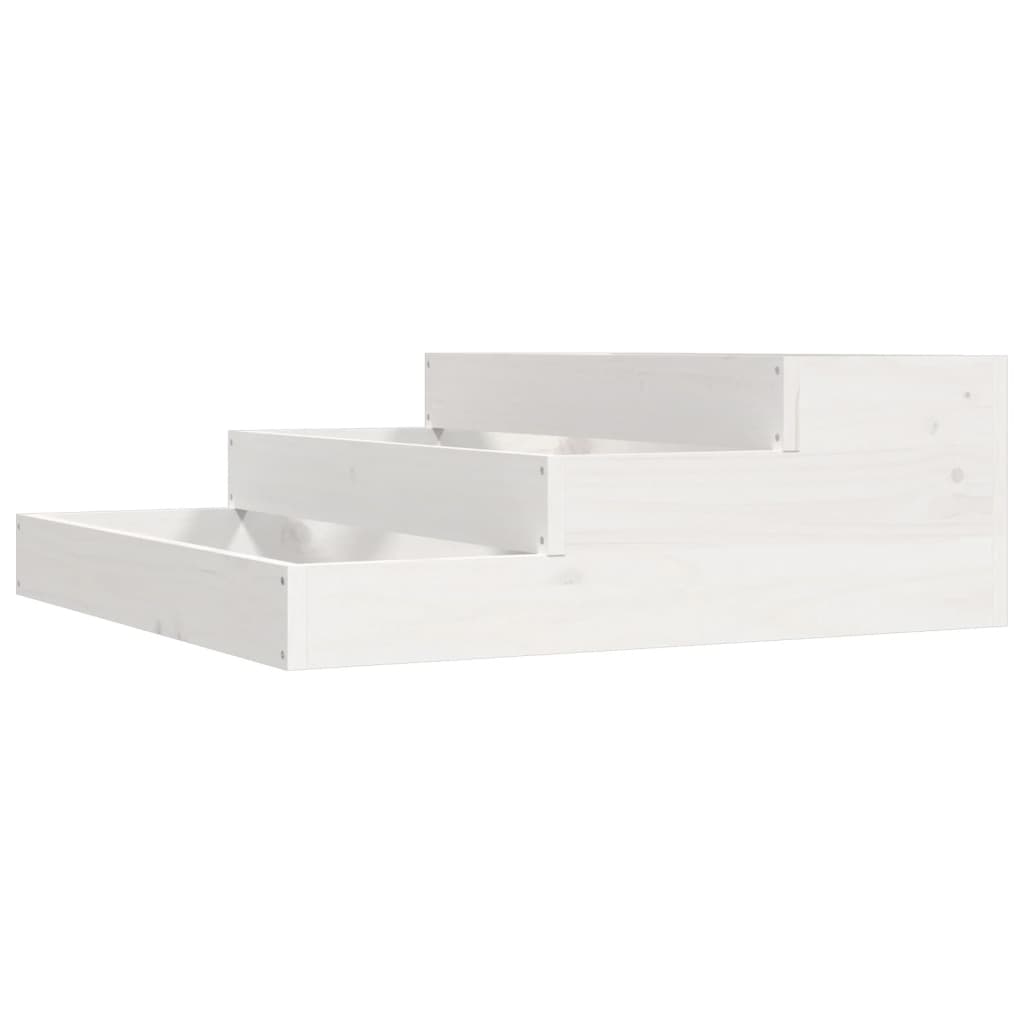 Vidaxl Planning Box 78x78x27 cm Pine solide blanc