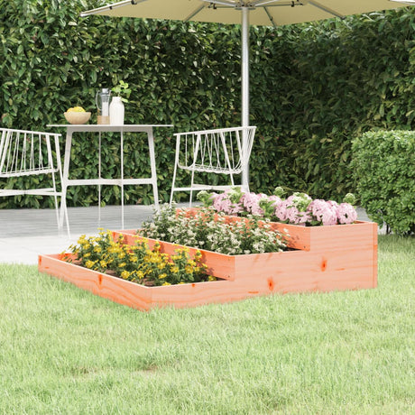 Vidaxl plantenbak 107x107x27 cm massief douglashout