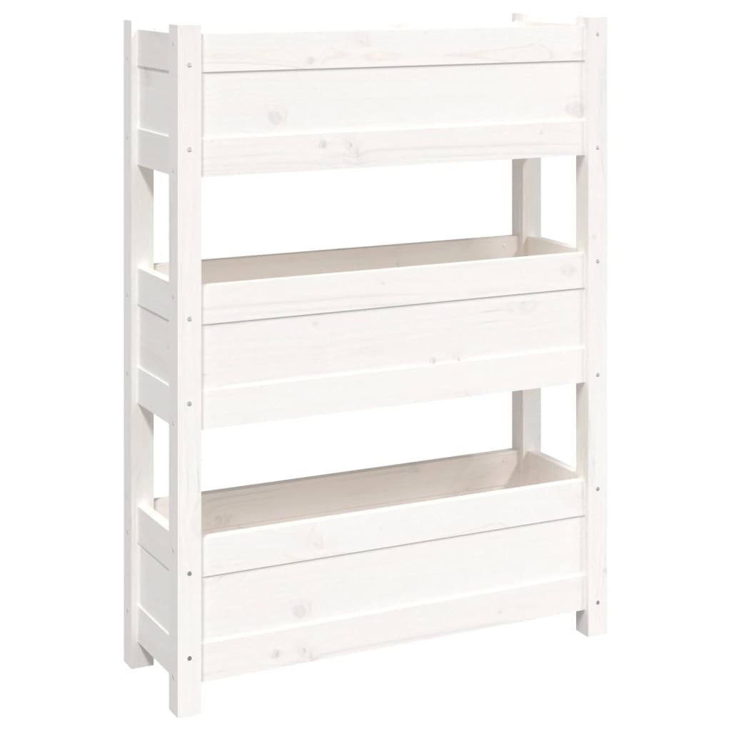 Vidaxl Planning Box 77x25x104,5 cm Solid Pine White