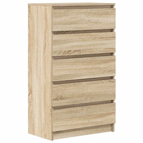 Vidaxl ladekast 60x36x103 cm bewerkt hout sonoma eikenkleurig