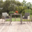 Vidaxl tuinstoelen 2 st met kussens poly rattan grijs