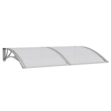 Vidaxl Porte auvent 150x100 cm Polycarbonate gris