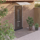 Vidaxl Porte auvent 150x100 cm Polycarbonate gris