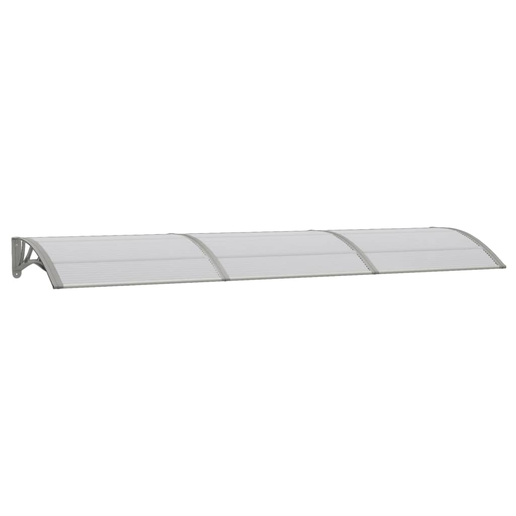 Vidaxl Porte auvent 300x75 cm Polycarbonate gris