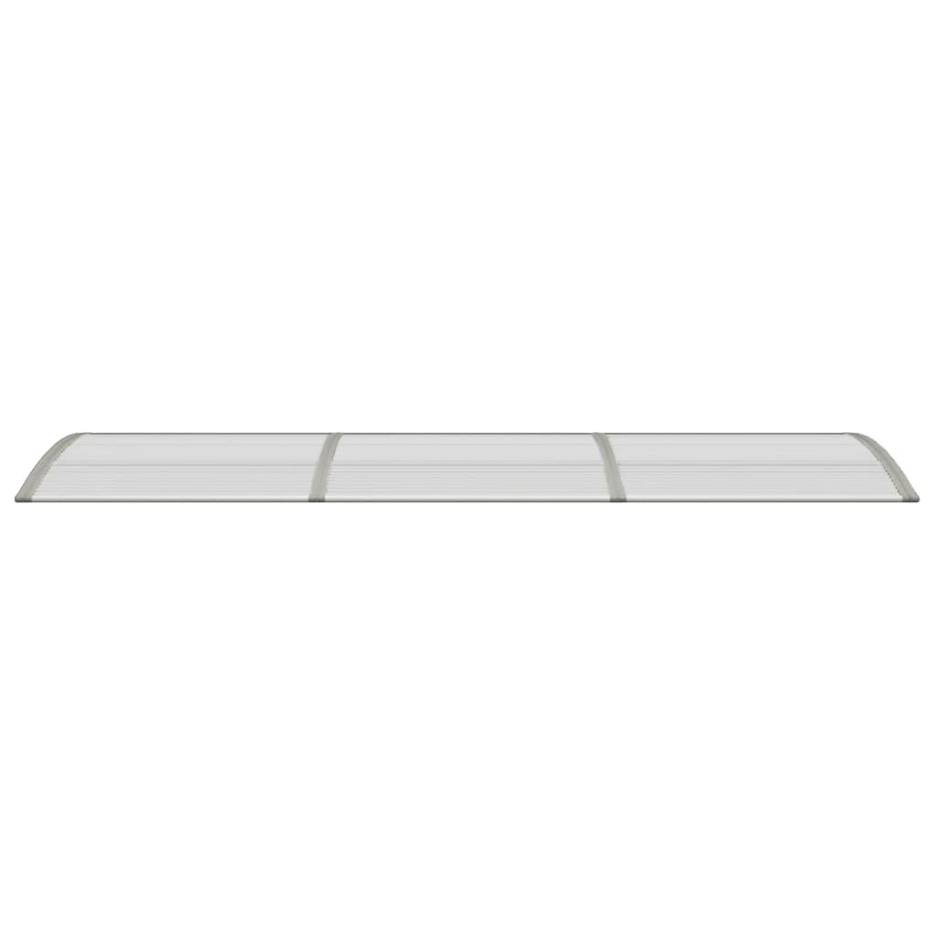 Vidaxl Porte auvent 300x75 cm Polycarbonate gris