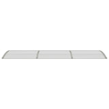 Vidaxl Porte auvent 300x75 cm Polycarbonate gris