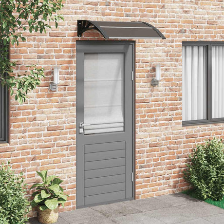 Vidaxl deurluifel zwart 80x75 cm polycarbonaat