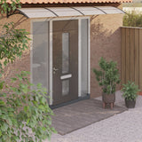 Vidaxl door canopy 350x75 cm polycarbonate black and transparent