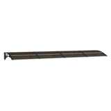 Vidaxl deurluifel 350x75 cm polycarbonaat zwart