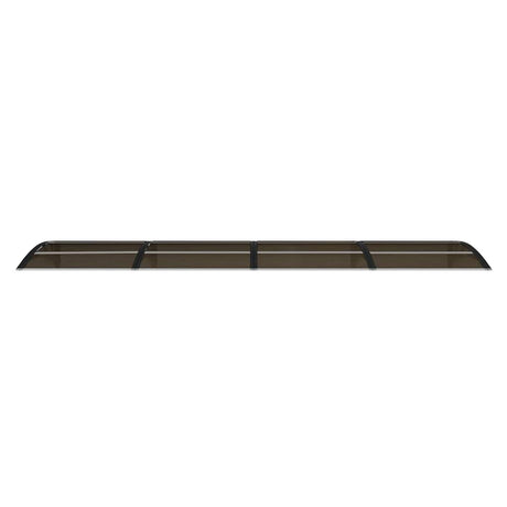 Vidaxl deurluifel 350x75 cm polycarbonaat zwart
