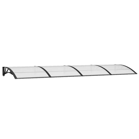 Vidaxl deurluifel 350x100 cm polycarbonaat zwart