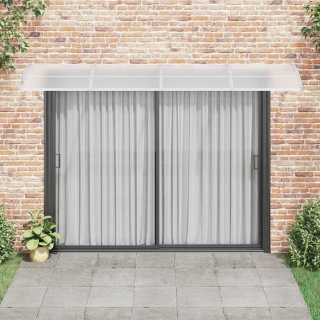 Vidaxl deurluifel grijs 350x100 cm polycarbonaat