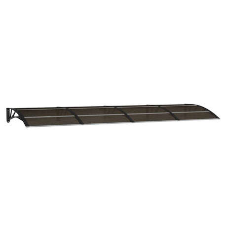 Vidaxl deurluifel zwart 350x100 cm polycarbonaat
