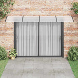 Vidaxl deurluifel 400x100 cm polycarbonaat zwart