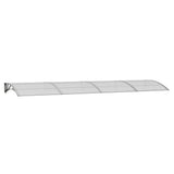 Vidaxl deurluifel grijs 400x100 cm polycarbonaat