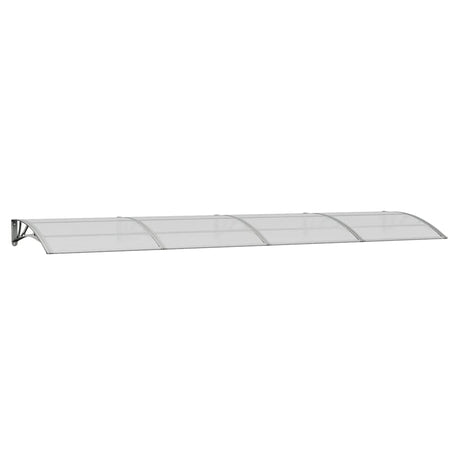 Vidaxl deurluifel grijs 400x100 cm polycarbonaat