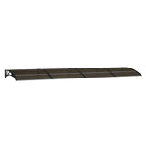 Vidaxl deurluifel zwart 400x100 cm polycarbonaat