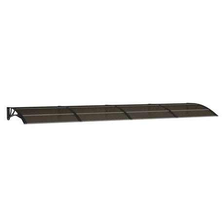 Vidaxl deurluifel zwart 400x100 cm polycarbonaat
