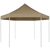 Vidaxl PartyTent Składany sześciokątny 3,6x3.1 M Taupe 220 g m²