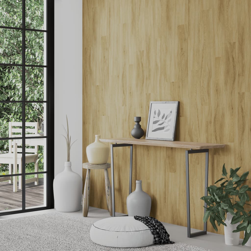 Vidaxl Wandpanels Holz kuckt 2.06 m² ass pvc Brown