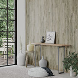 Paneles de pared Vidaxl Look de madera 2.06 m² PVC Gray