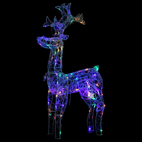 Vidaxl kerstversiering rendier 2 st 60x16x100 cm acryl