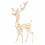 VidaXL Kerstversiering rendier 3 st meerkleurig 120 cm acryl