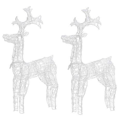 Vidaxl kerstversiering rendier 2 st 60x16x100 cm acryl