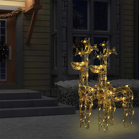 Vidaxl kerstversiering rendier 2 st 60x16x100 cm acryl