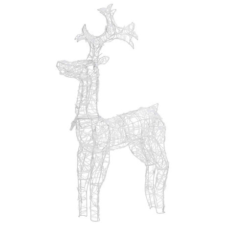 Vidaxl kerstversiering rendier 3 st 60x16x100 cm acryl